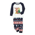 thumbnail image 3 of DuAnyozu Matching Family Pajamas Set Striped Christmas Pajamas Sleepwear Dad Mom PJs, 3 of 9