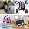 thumbnail image 4 of Garronmavis 4-Piece Kids Backpack Set, Bookbag & Lunch Bag & Pencil Case & Exclusive Axolotl Keychain, Gender-Inclusive for Girls and Boys Elementary School Kids, for Daily School Use, 4 of 6