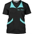 thumbnail image 4 of Personalized Hoosekeeping Shirts 3D Over Print for Men & Women, Housekeeper House Cleaning Uniforms for Women (Purple, 3XL), 4 of 9