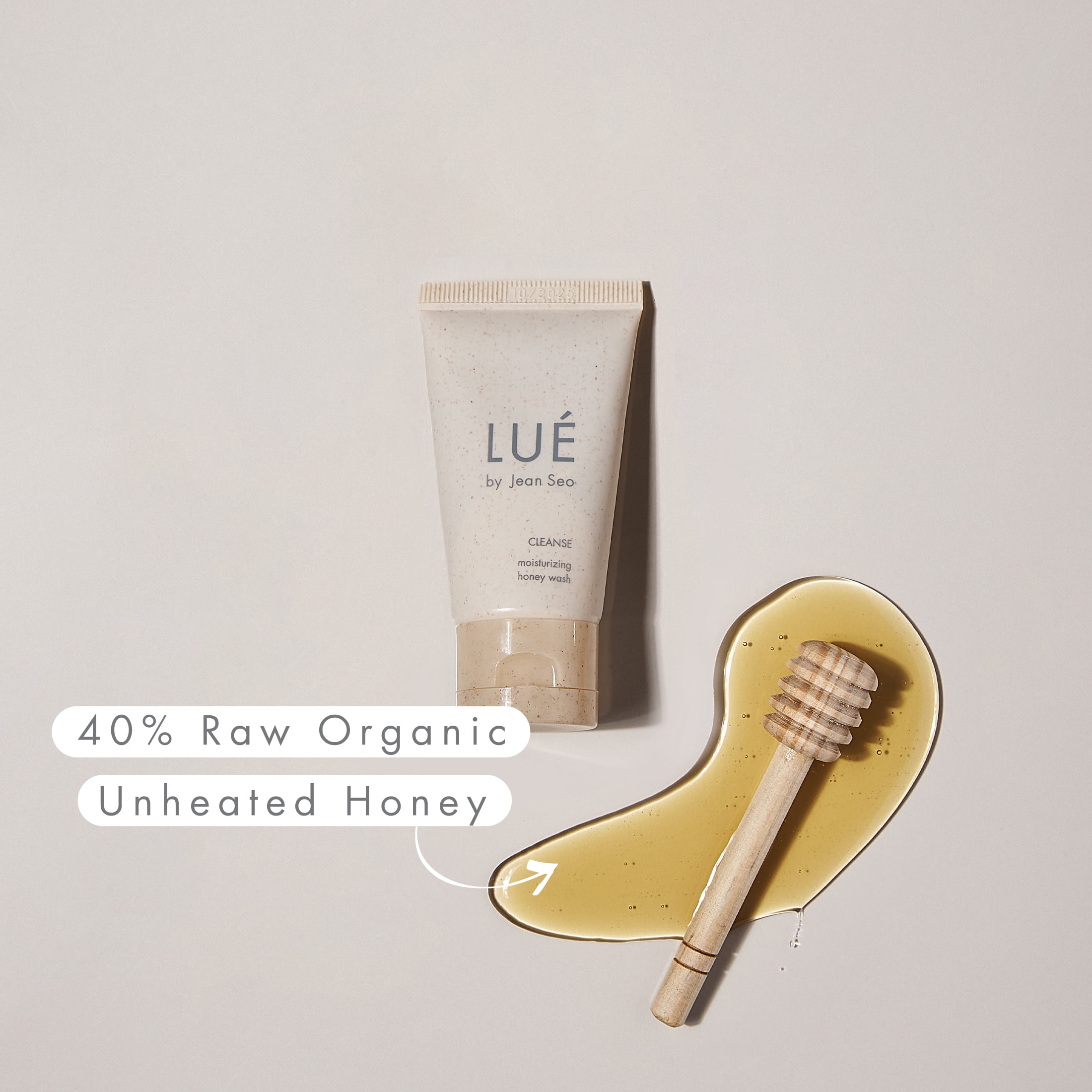 Lue by Jean Seo Cleanse Moisturizing Honey Wash to Go, Organic & Non-Gmo Ingredients, All Skin Types