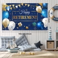 thumbnail image 3 of Tatuo Retirement Party Decorations Include Navy Blue Confetti Balloons Set Photography Backdrop Banner for Men Women Retirement Party Supplies Decor(Navy Blue and Gold), 3 of 7