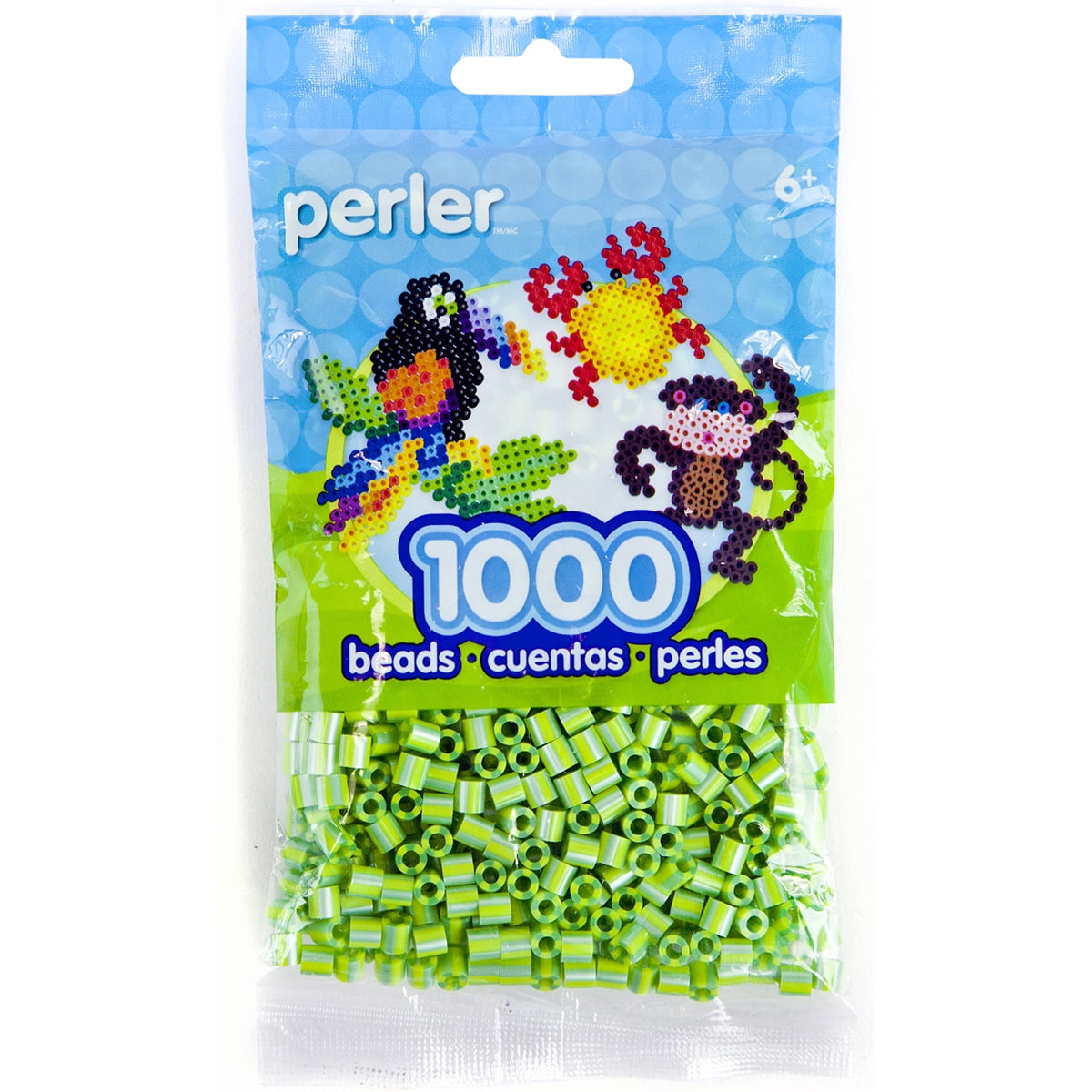 Perler Striped Beads, 1000pk