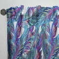 thumbnail image 3 of Designart 'Tropical Blue Mood IX' Tropical Curtain Panel, 3 of 5