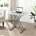 thumbnail image 2 of NiamVelo 30 In Small Table Folding TV Tray Table Adjustable Small Desk Card Table Plastic Table Foldable Camping Table for Indoor&Outdoor, 2 of 10