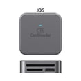 thumbnail image 1 of Convertidor Datos DQrwqpou 2 en 1 para Lector Tarjetas SD TF para IPhone Gris, 1 of 7