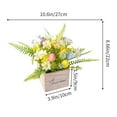 thumbnail image 3 of Wzzjkit Spring Easter Simulation Home Holiday Decoration Centerpieces Fake Flowers Colored Eggs Spring Decoration Table Pendant, 3 of 6