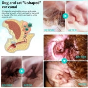 Petpya Aloe Ear Mite Cleaning Oil for Cats and Dogs- Removes Mites Itch Relief Pet Ear Cleaning 0.75 fl oz