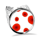 thumbnail image 1 of Resumen El círculo rojo Flores Pintura arte Anillo de compromiso de boda de amor ajustable Unbranded M, 1 of 3