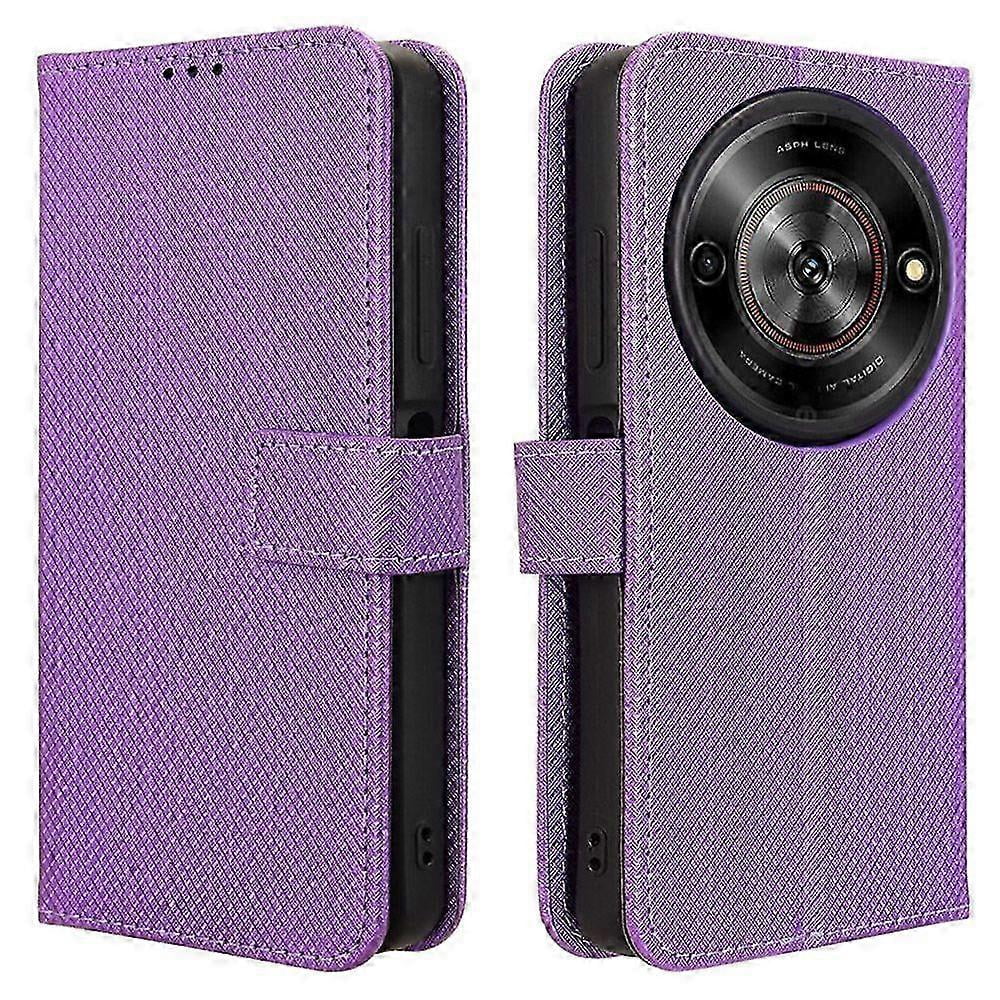 For ZTE Blade A75 5G/nubia Focus Case PU Leather Diamond Texture