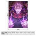 thumbnail image 3 of Jujutsu Blanket Kaisen Gojo Flannel Throw Blankets Soft Pile Cozy Plush Throw Blanket for All Seasons, 3D Printed Warm Blanket for Sofa Beds Home Decor, 3 of 10