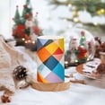 thumbnail image 2 of Yayeee Flameless Candles with Remote Flickering Battery Operated Multi Color Changing, Colorful Triangles, 2 of 7