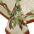 thumbnail image 3 of Nappe en Tissu Imprimé Rubans de Noël, 70 Pouces Ronde, 3 of 4