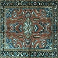 thumbnail image 1 of Ahgly Company Indoor Square Persian Light Blue Traditional Area Rugs, 3' Square, 1 of 4