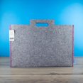 thumbnail image 2 of ITOYA Midtown Large Format Artwork Carrier Bag 14x21 Grey/Purple, 2 of 5