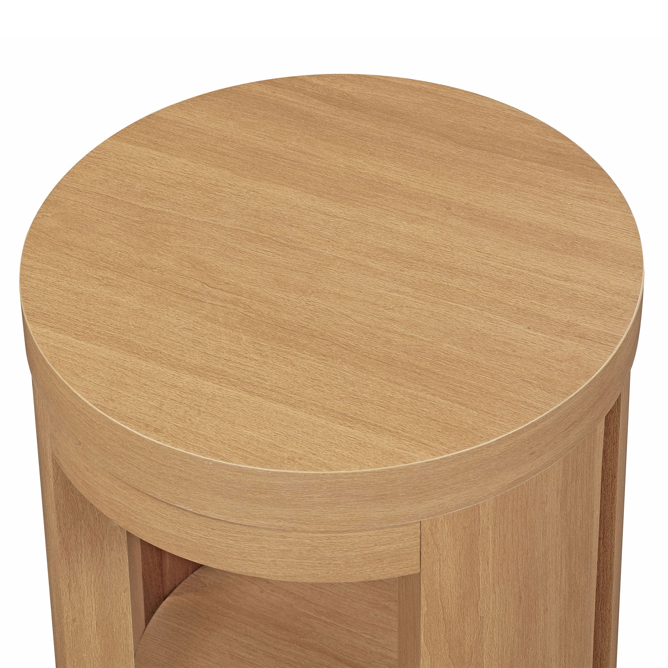 Beautiful Drew Side Table, Warm Honey finish