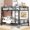Black, variant on Contemporary Build & Sturdy Frame - Durable Bunk Bed for Long - Term Use