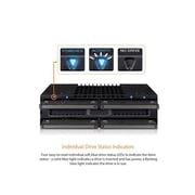 ICY DOCK MB024SP-B | Tray-less 4x 2.5 SAS/SATA SSD/HDD Mobile Rack for 5.25 Bay | flexiDOCK Series