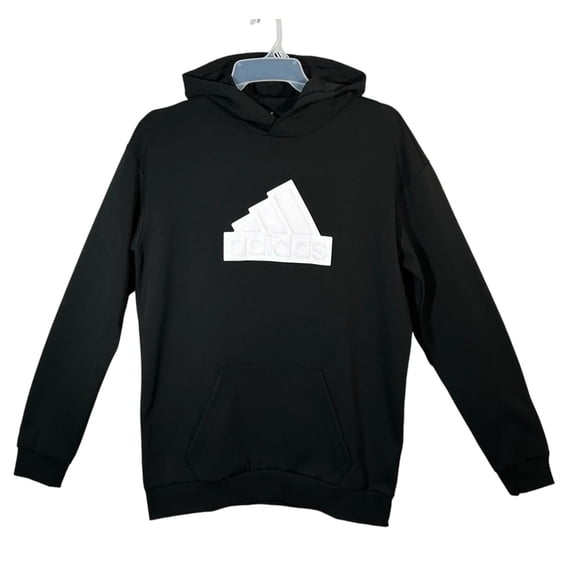 adidas Men's Future Icon Badge of Sport Jersey Sweatshirt Hoodie Size MT Black