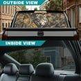 thumbnail image 5 of SEANATIVE Truck Rear Window Decal Perforated One Way See Through Rear Window Graphic Privacy Protection Universal Vehicle Decals for Pickup Truck Car Decor, Wolf Camo Hunting Forest, 5 of 7