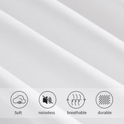 Debonair 1800 Count Double Brushed Microfiber Envelope Pillowcases Set of 2(Standard 20 X 25, White)