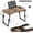 Carbonized, variant on Adjustable Lap Desk for Bed with Storage Drawer, Foldable Bed Table, Tablet Slot, Cup Holder, Portable Laptop Stand for Bed & Sofa, Deep Stone Color