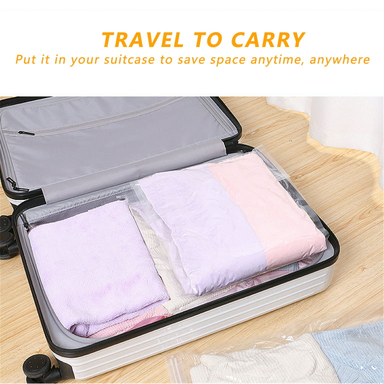 TAILI 10 PACK Travel Hand Roll Vacuum Storage Bags for Suitcases, Space  Saver Vacuum Storage Bags for Clothes, Blankets, Vacuum Compression Bags  for House Moving Packing, Travel Accessories 