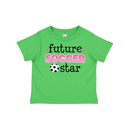 

Inktastic Future Soccer Star Girls Gift Toddler Toddler Girl T-Shirt