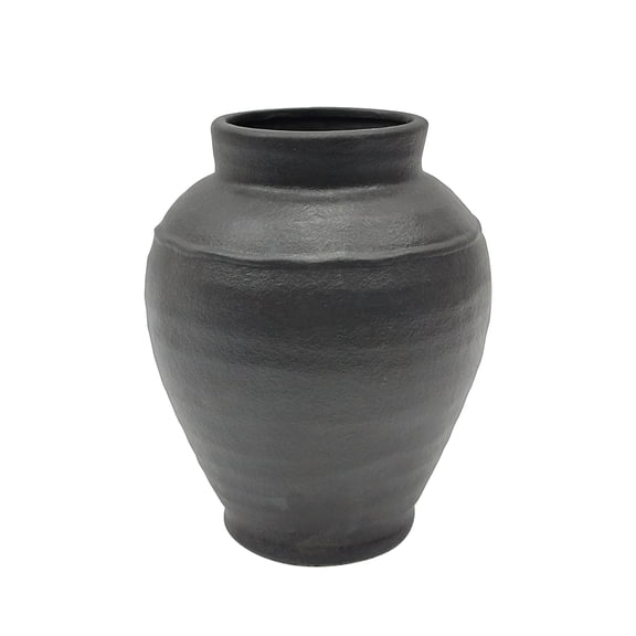 8.5" Black Ceramic Pot by Ashland®