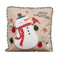 thumbnail image 3 of Funda de almohada navideña, funda de almohada decorativa para el hogar Muñeco de nieve, 3 of 9