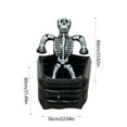 thumbnail image 2 of Diceymbol Halloween Skull Ice Bucket Large Inflatable Drink Cooler, Spooky Party Decor, PVC Beverage Storage for Halloween Gatherings & Themed Events, 2 of 6