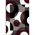 thumbnail image 1 of Rugshop Modern Circles Area Rug Runner, 2' x 7'2", Burgundy, 1 of 2