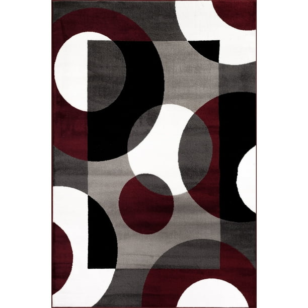 World Rug Gallery Modern Circles Area Rug