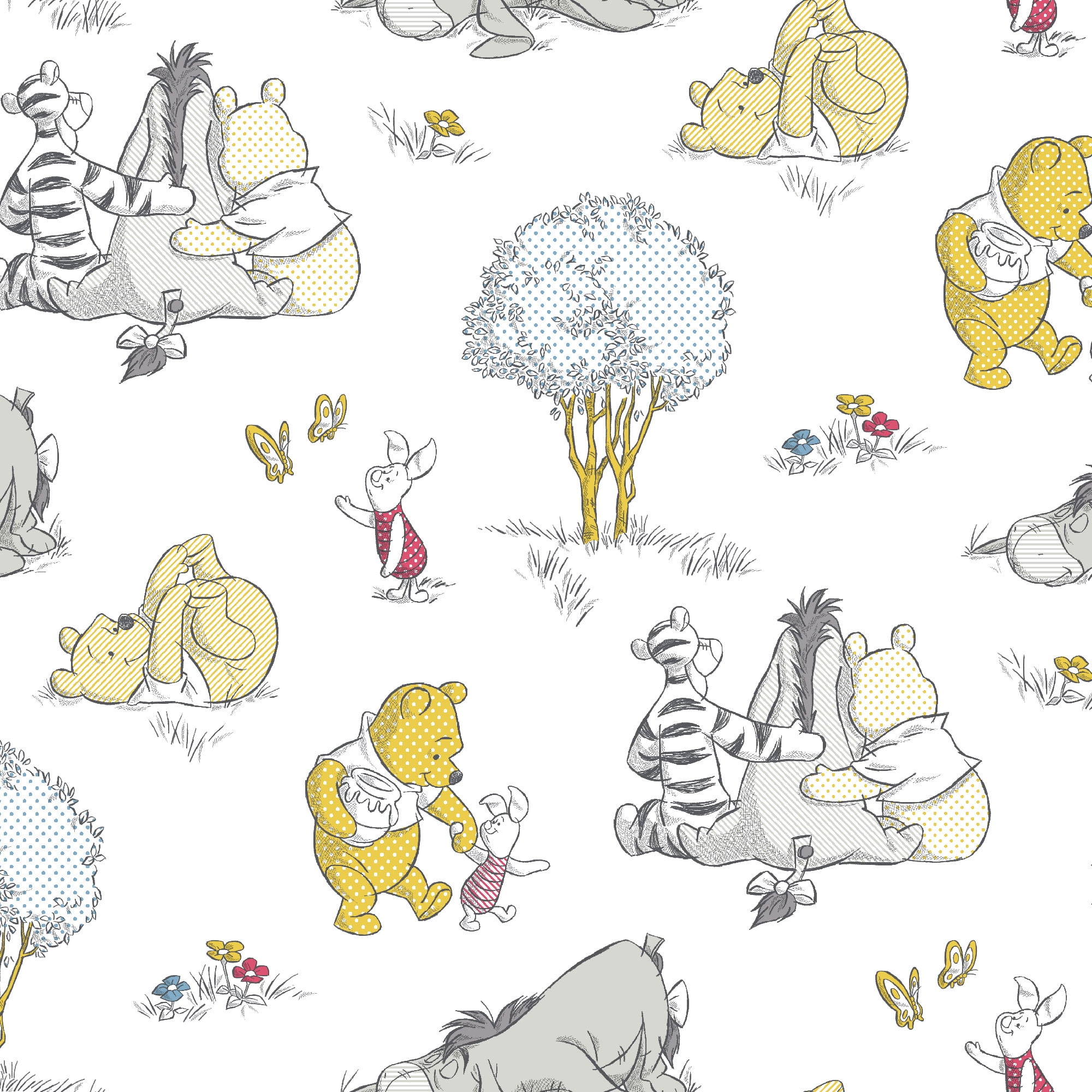 Disney Pooh A Togetherish Sort Of Day 1 Yard Precut Fabric