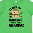 thumbnail image 4 of Inktastic Monkey I Love Hanging out with My Grandad Boys or Girls Toddler T-Shirt, 4 of 5