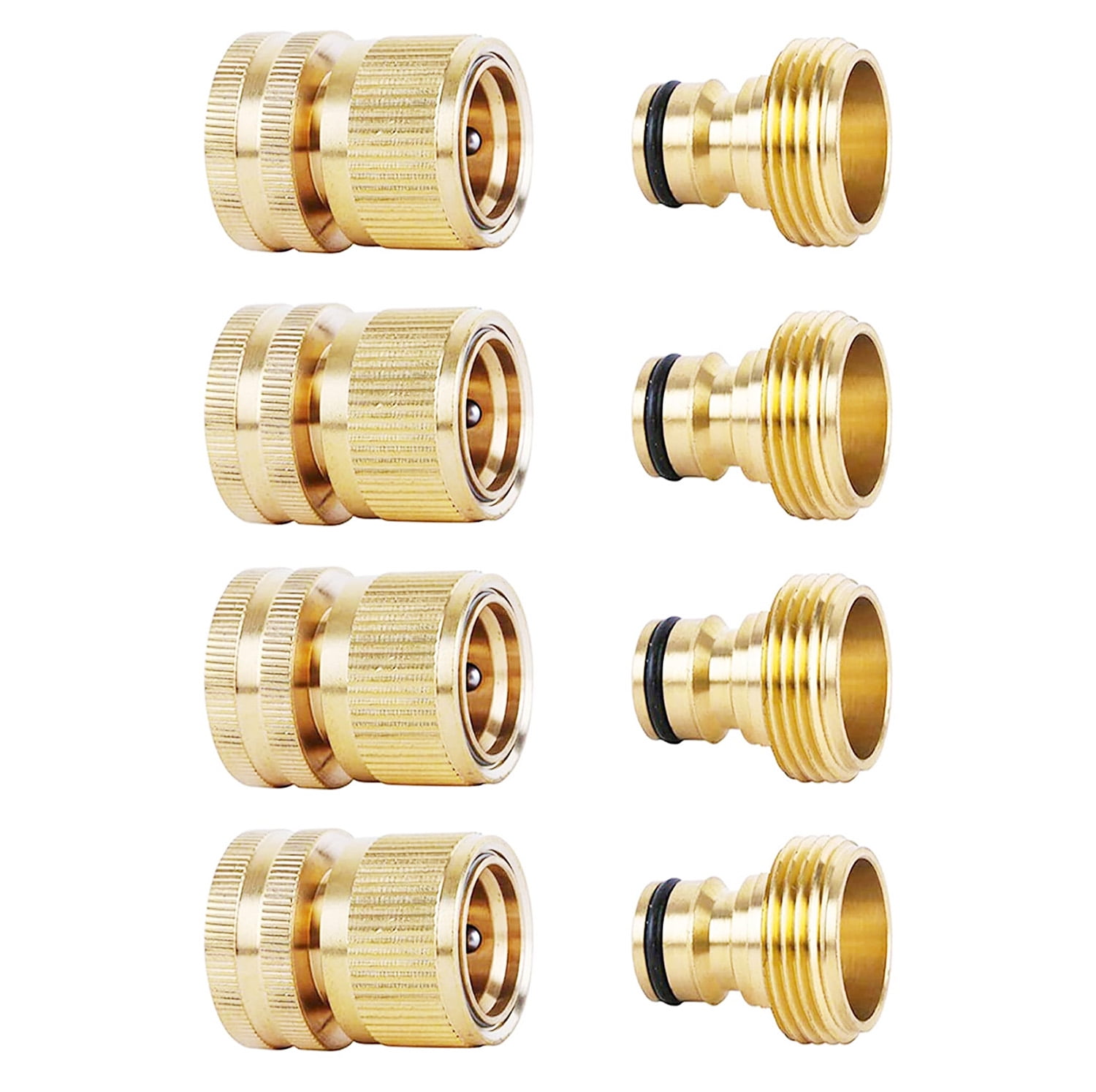 OUTSIDE TAP GARDEN HOSE CONNECTOR BRASS 3/4" THREADED QUICK FIX METAL HOSE PIPE 