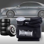 Portable Compressor Tire Inflator Multi-Purpose Pump Inflator Compressor Car Tire Pump With Mechanical Pressure Gauge Car Tire Tire Inflator