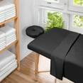 thumbnail image 5 of Saloniture 4-Pack Premium Microfiber Face Cradle Covers - Ultra Soft Fitted Massage Table Cradle Cover - Black, 5 of 7
