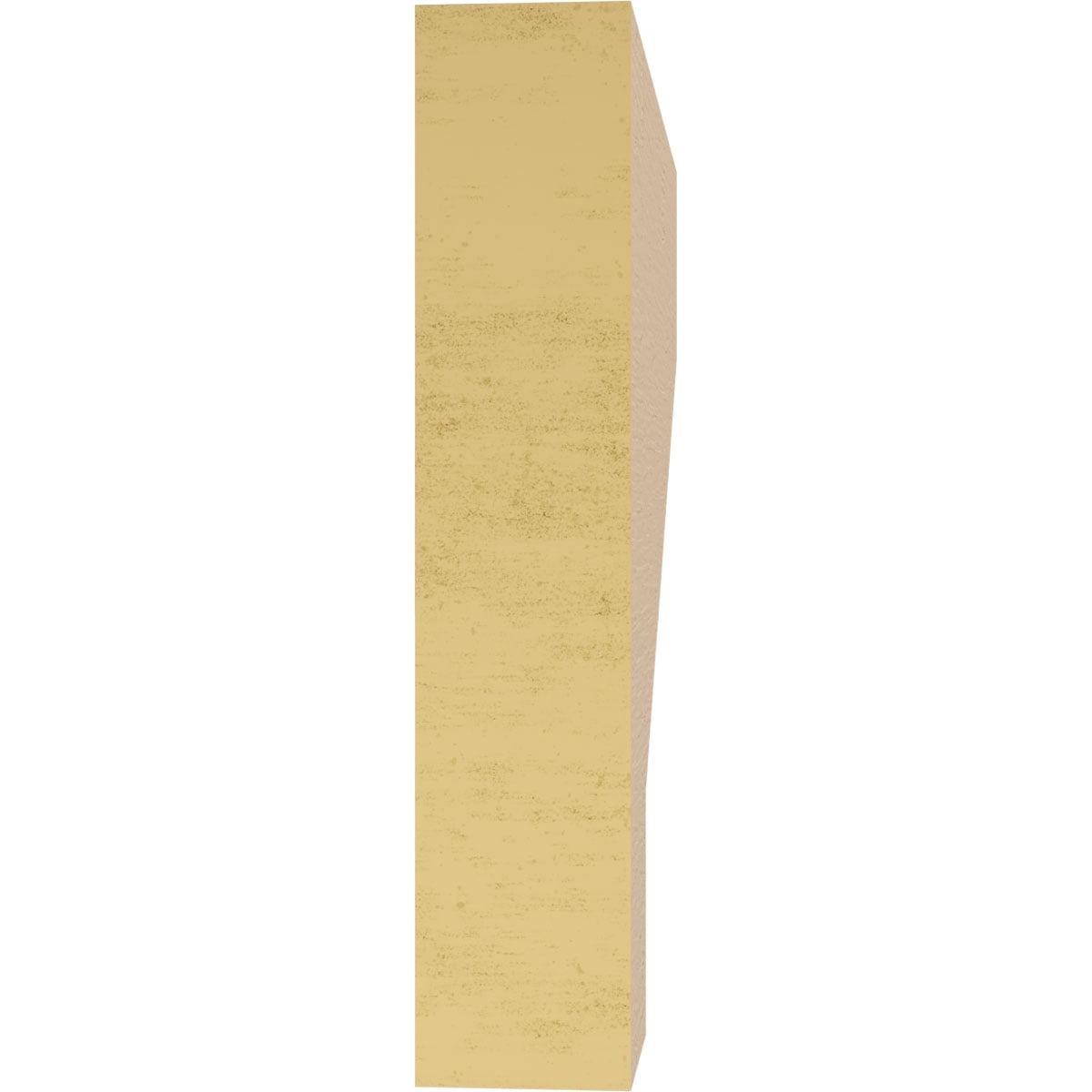 2"W x 10"D x 10"H Thin Clemmons Rough Cedar Woodgrain TimberThane Corbel, Primed Tan