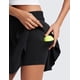 thumbnail image 4 of Falda CRZ YOGA de Tenis Negra, Cintura Alta y Fluida, Talla M, 4 of 5