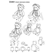 Simplicity Pattern C 5461 Rare Bear Sewing Pattern