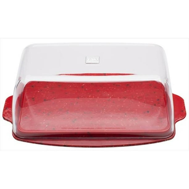 Zak DesignsSprinkles Recycled Plastic Butter Dish Red