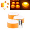 thumbnail image 4 of Con remoto Luz LED Lámpara de calabaza Modo de toque de batería Portátil Creativo 3 piezas Sunnimix Lámpara de calabaza, 4 of 8