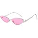 thumbnail image 2 of -PinkGafas de sol de diseñador de moda Diseño de templo de arco con forma de pétalos pequeños retro B2298, 2 of 4
