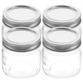 thumbnail image 1 of 4pcs Empty Jelly Jars with Lids Glass Sealed Mason Jars Fruit Jelly Cans, 1 of 8