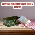 thumbnail image 2 of Christmas House Printed Rectangular Cookie Tins Set (2-Count) – Festive Holiday Storage for Cookies, Candies & Gifts | Decorative Christmas Tin Boxes with Lids, 2 of 6