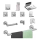 thumbnail image 1 of Juego De Accesorios De Baño Juegos De Toalleros Plata 11pzs, 1 of 7