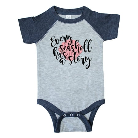 

Inktastic Every Seashell Has a Story Gift Baby Boy or Baby Girl Bodysuit