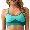 thumbnail image 4 of ALLLIST Women's Sports Bras High Support Cross Back Green Bralette Plain Wireless Ladies Sports Bras Size XS-L, 4 of 4