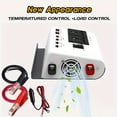 thumbnail image 2 of SUTENGDA Pure Sine Wave Inverter  Car Power Inverter 12V To 110V AC Converter For RV  Truck  Solar  Outdoor With Dual AC And Socket  5V 2.1A USB  Surge  Hardwire Port  Remote Controller, 2 of 6