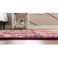 thumbnail image 3 of Unique Loom Champagne Chromatic Rug , 2' 2" x 6' 0" , Magenta, 3 of 6